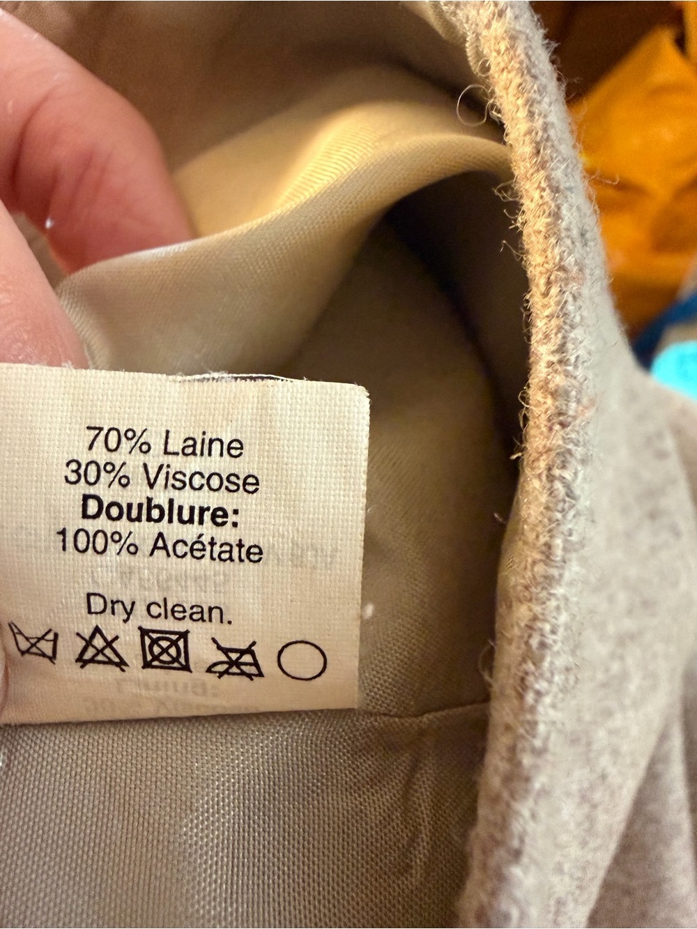 J. Crew Neutral Beige Wool Blend Mini Skirt - Picture 6 of 6